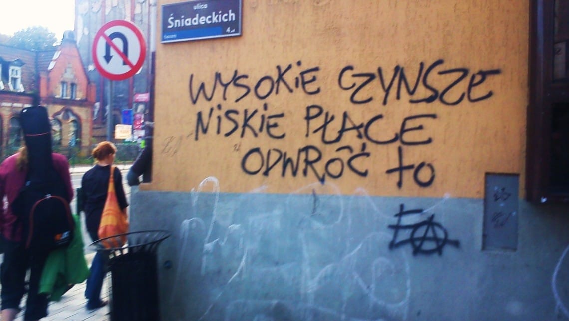 Graffiti w Poznaniu: Wysokie czynsze, niskie płace