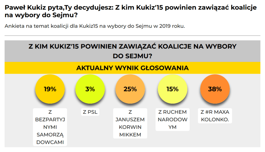 Ankieta na stronie Pawła Kukiza (za: www.kukiz-demokracja-bezposrednia.pl)
