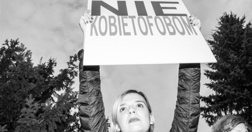 Czarny protest, fot. Jakub Szafrański