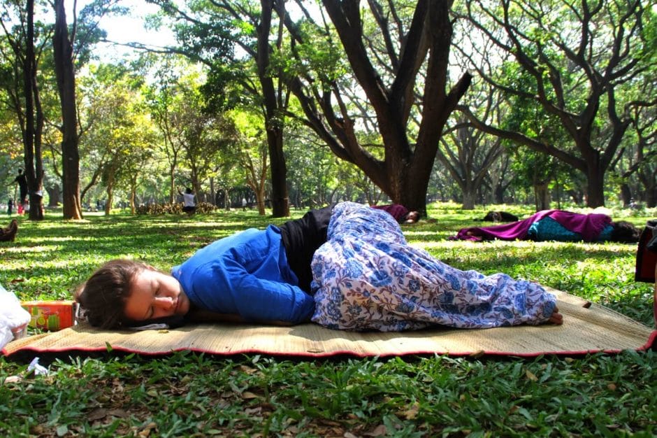 Meet To Sleep, park Cubbon w Bangalore, 2015 rok. Fot. blanknoise.org