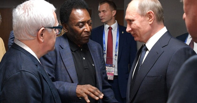 Pele i Władimir Putin. Fot. Kremlin.ru