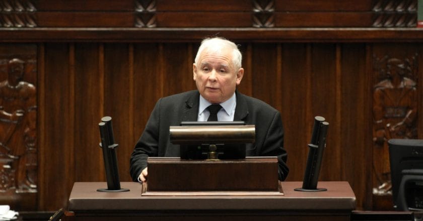 Jarosław kaczyński. Fot. Kancelaria Sejmu/Krzysztof Białoskórski
