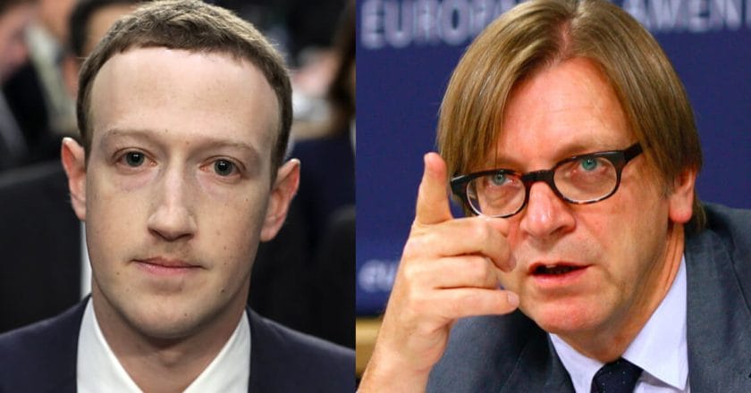 Mark Zuckerberg, Guy Verhofstadt