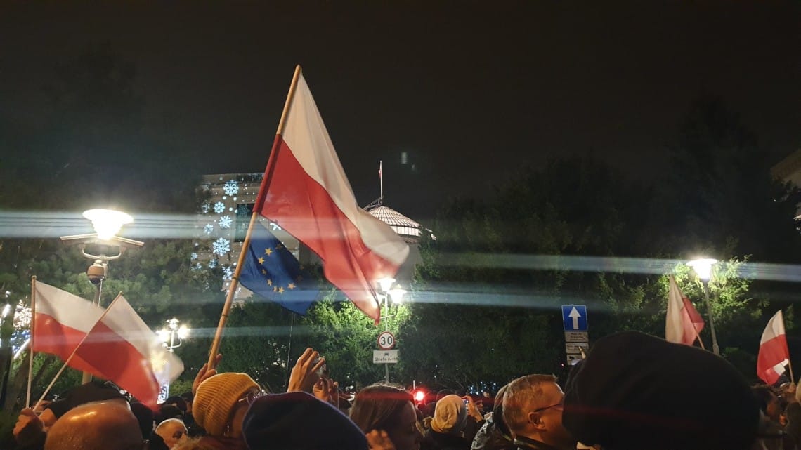 Protesty pod Sejmem