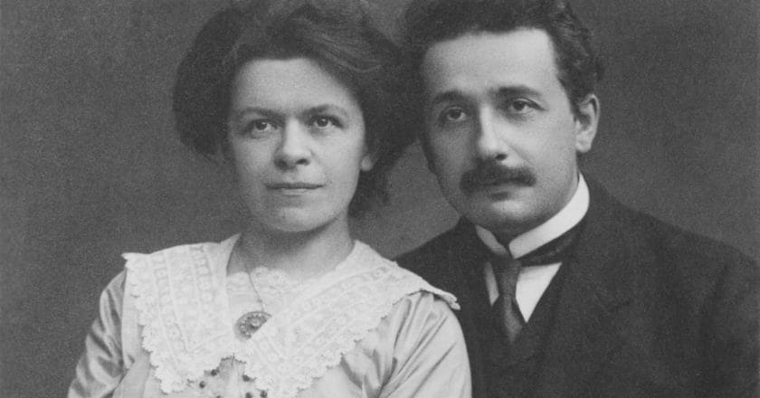 File source: https://commons.wikimedia.org/wiki/File:Albert_Einstein_and_his_wife_Mileva_Maric.jpg