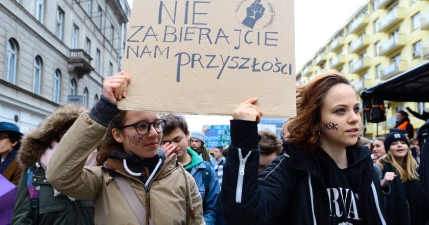 Młodzieżowy Strajk Klimatyczny Warszawa-Greenpeace Polska