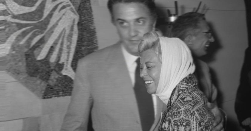 Giullieta Masina i Federico Fellini. Fot. Wim van Rossem CC0