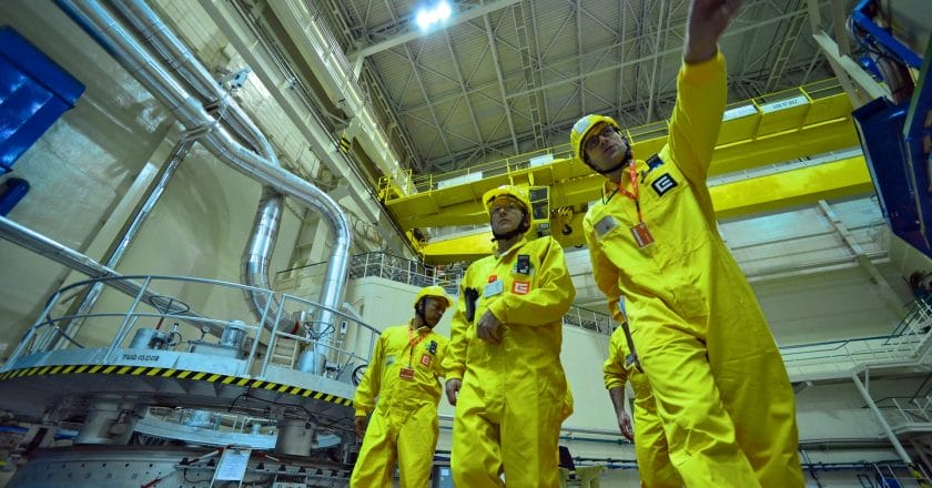 Szkolenie pracowników elektrowni atomowej Dukowany w Czechach. Fot. Dean Calma\IAEA