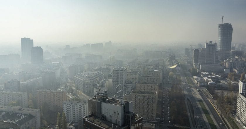 warszawa smog