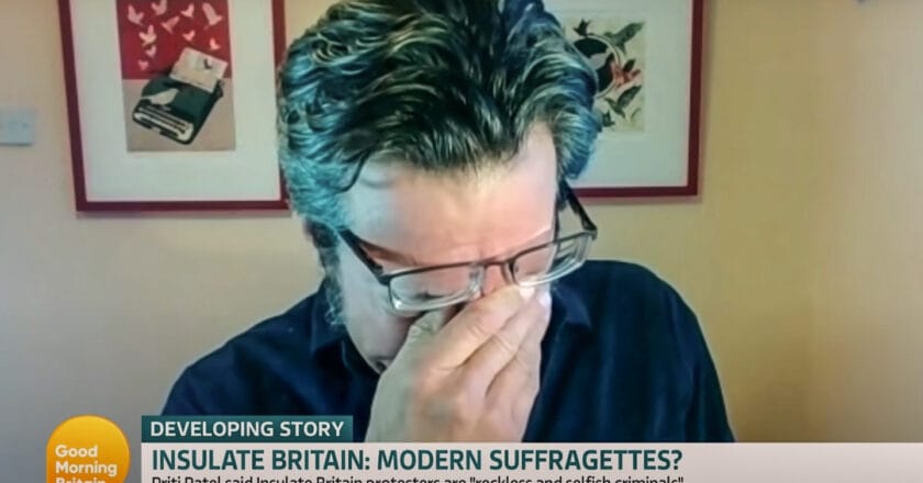 George Monbiot na antenie brytyjskiej telewizji śniadaniowej. Fot. Good Morning Britain/youtube.com