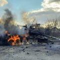 Rosyjski czołg zniszczony podczas ofensywy