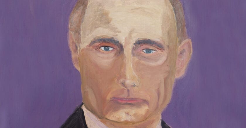 Obraz Władimira Putina autorstwa George W. Busha Fot. Grant Miller/flickr.com