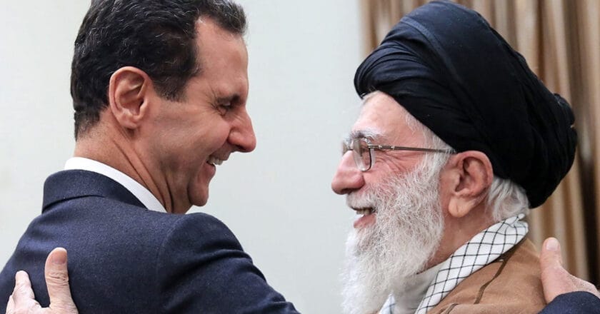 Baszar al-Asad i duchowy przywódca Iranu Ali Chamenei Fot. Wikimedia Commons