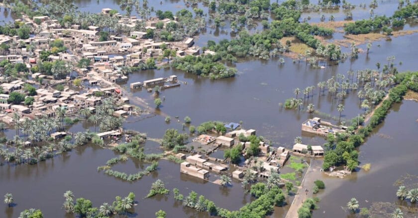 Powódź w prowincji Sindh. Fot. Ali Hyder Junejo/Flickr.com