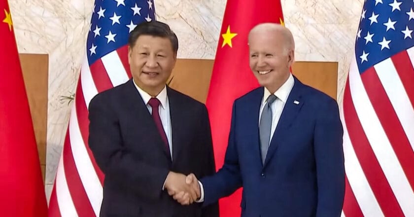 Prezydenci Xi Jinping i Joe Biden. Fot. CNA/youtube.com