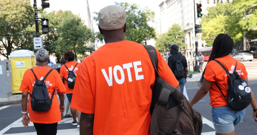 Kampania na rzecz praw wyborczych w Waszyngtonie. Fot. Elvert Barnes/flickr.com
