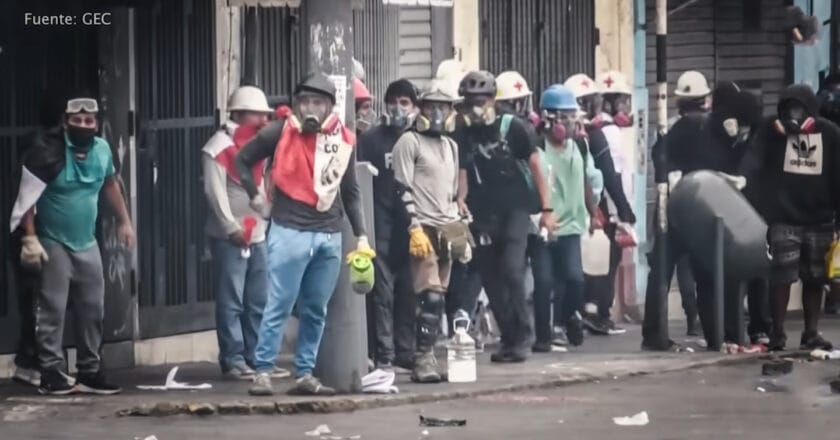 Zamieszki w Limie. Fot. Diario el Comercio/Youtube.com
