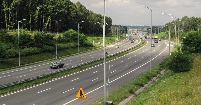Autostrada A4 w okolicach Rudy Śląskiej. Fot. Wikipedia/Michiel1972