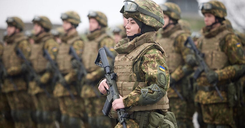 Ukraińska żołnierka Gwardii Narodowej. Fot. President Of Ukraine