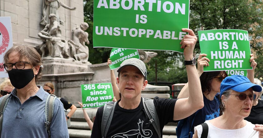 Protest pro-aborcyjny w rocznicę decyzji o Roe-Wade. Fto. Elvert Barnes/Flickr.com