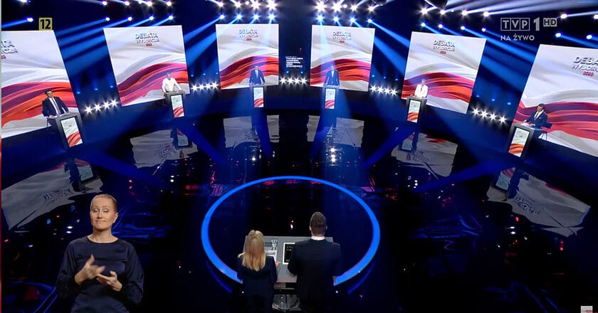 Debata wyborcza w TVP. Fot. TVP