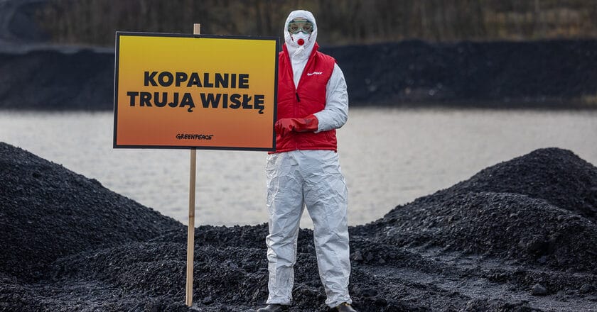 Kopalnia Węgla Kamiennego „Pniówek”. Fot. Greenpeace Polska