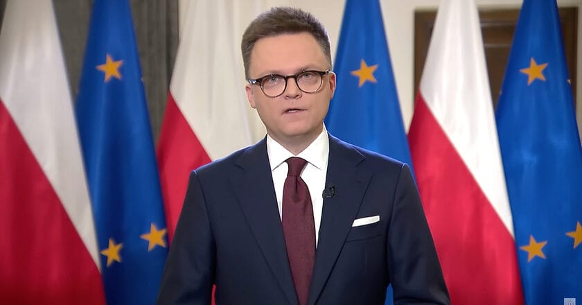 Orędzie Szymona Hołowni. Fot. Sejm RP