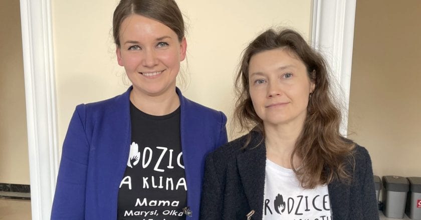Marzena Wichniarz i Magda Zając. Rodzice dla Klimatu. Fot. Paulina Januszewska