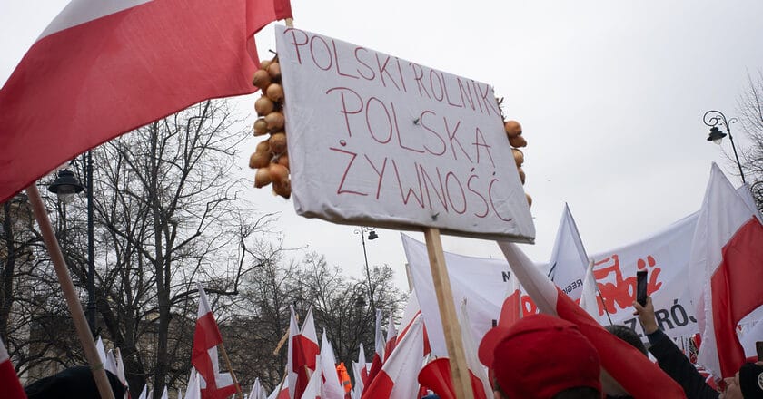 Demonstracja rolników w Warszawie. Fot. Jakub Szafrański